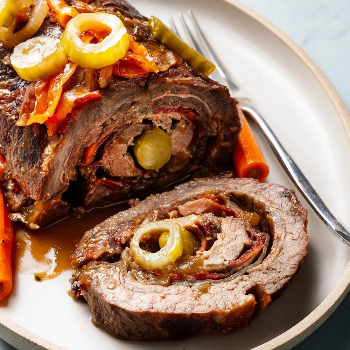 Beef Rouladen mit Bacon Zwiebel #10