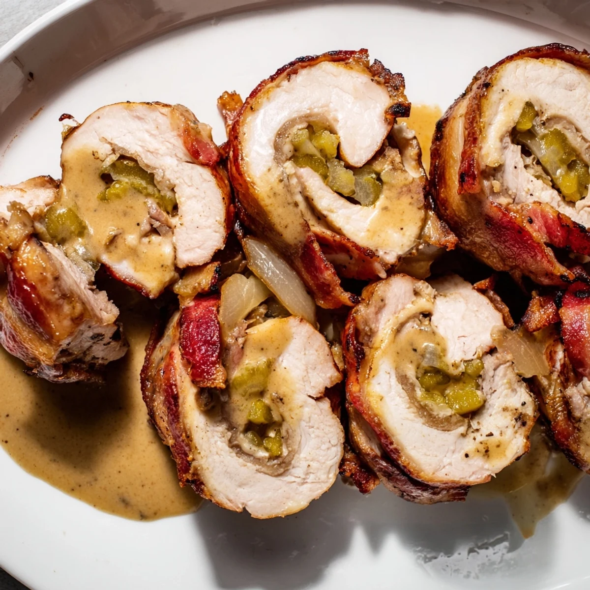 Schnelle Huhn Rouladen Rolls