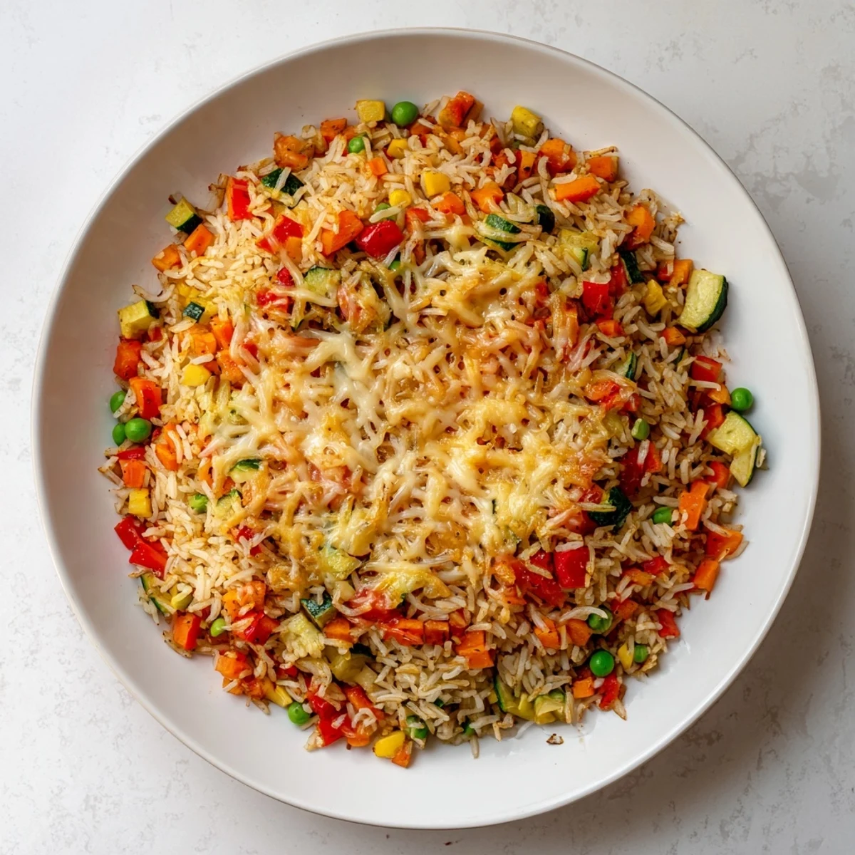 Ofenreis mit Gemüse Käse