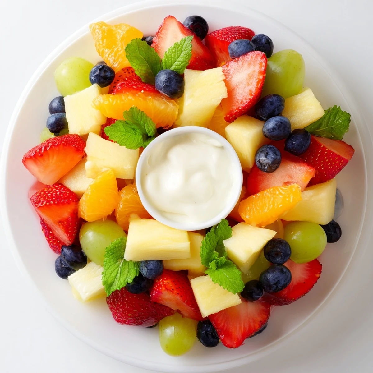 Bunte Beach Ball Fruchtplatte