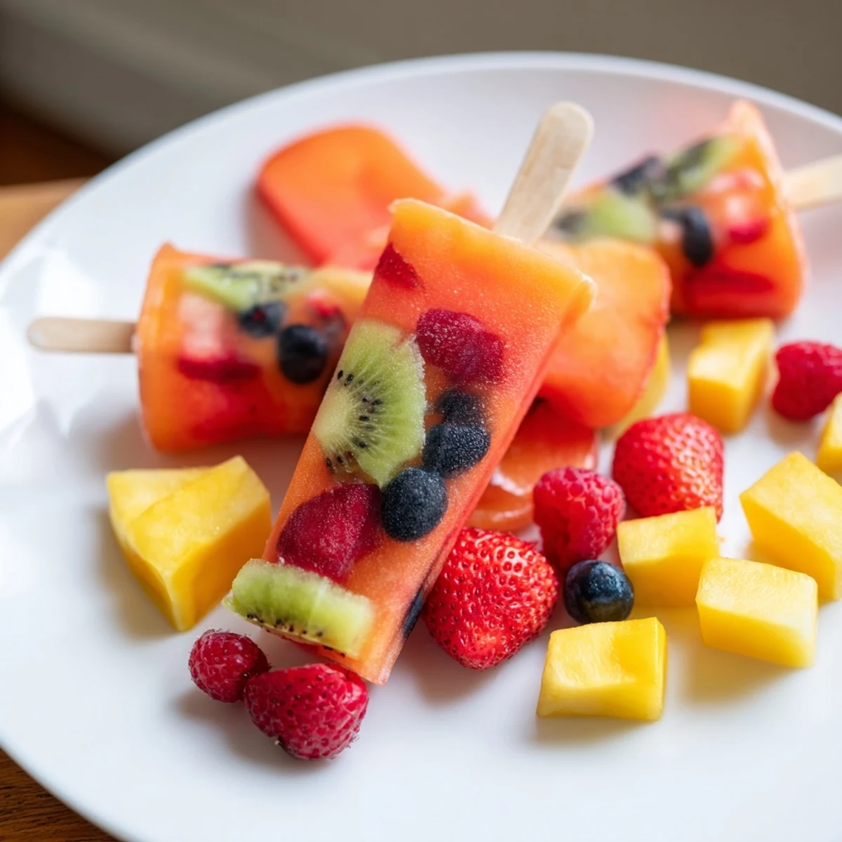 A beautifully arranged Summer Popsicle Board featuring vibrant popsicles and various sweet topping choices.