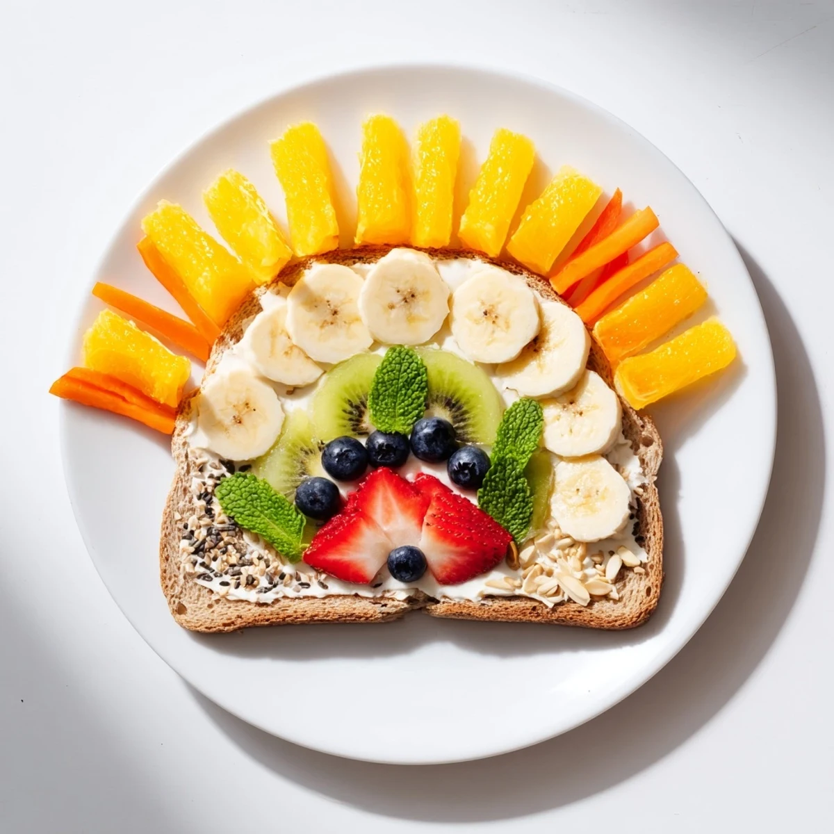 Morgen Sonne Frühstück Toast
