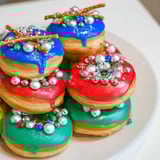 Donut Turm Weihnachten festlich