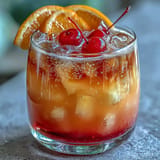 Ombre Sunrise Grenadine Mocktail
