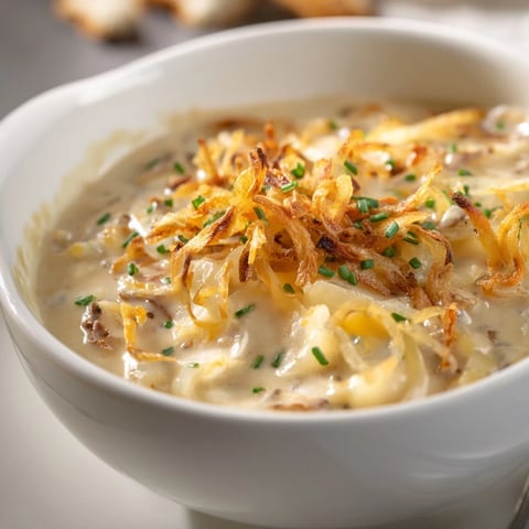 Rich German cheese and onion beer soup, creamy and flavorful, ready to warm your soul.