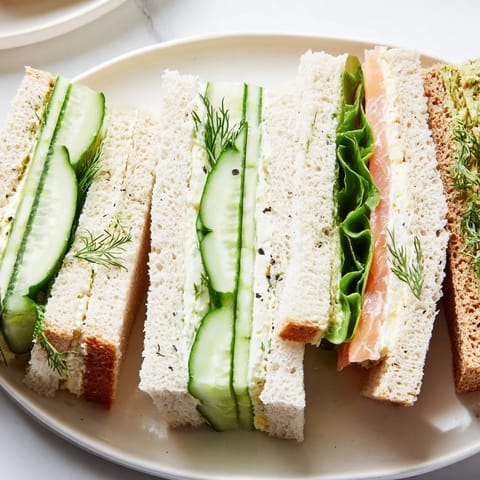 Colorful Castle Feast Royal Tea Party Sandwiches, perfect for a special afternoon tea gathering and sharing.
