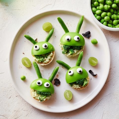 grüne extraterrestrische snacks