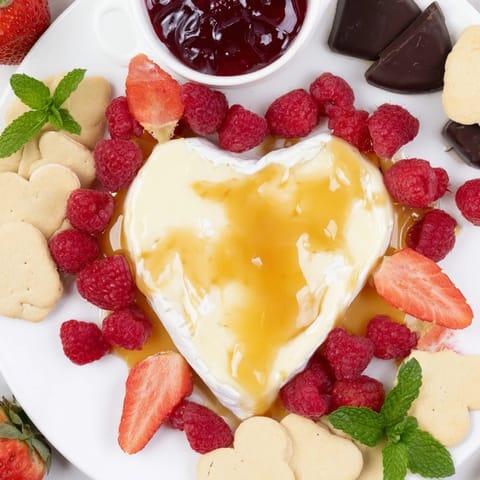 Herzhaftes Brie Jam Brett