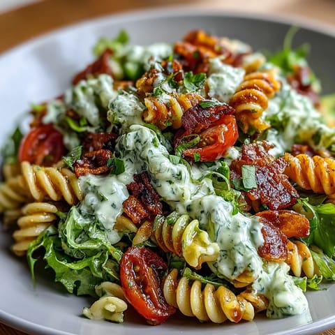 blt pasta avocado ranch salat