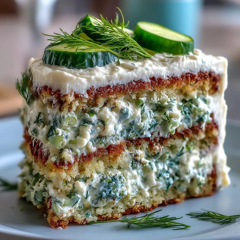 Dekorativer Pickle Cake, ein köstlicher Blickfang für Ihre Tafel.